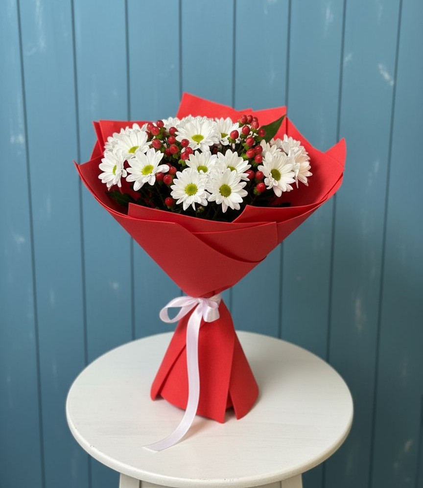 Букет цветов из: Хризантемы в Барабинске