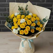 Букет цветов из:  Розы в Барабинске