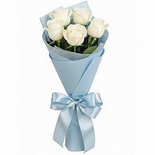 Букет 5 Белых роз Проуд #REPLACE_PRED# Барабинске