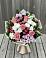 Букет цветов из: Альстромерии, Гвоздики, Розы и Хризантемы в Барабинске