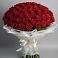Букет 101 Красная роза Блэк Мэджик в Барабинске