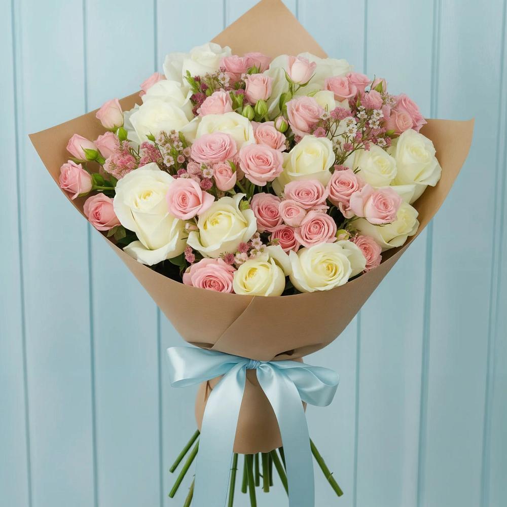 Букет цветов из: Розы в Барабинске