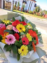Букет цветов из:  Герберы #REPLACE_PRED# Барабинске