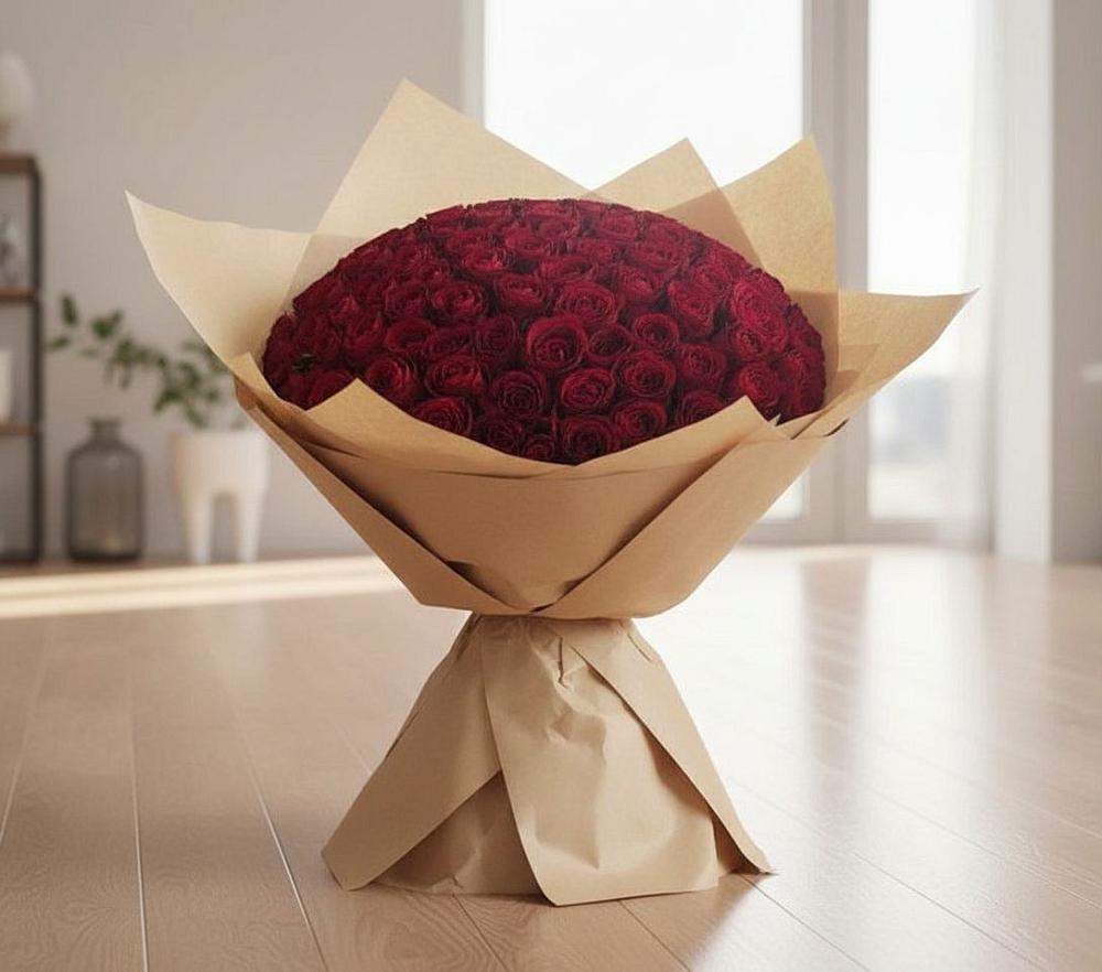 Букет 101 Красная роза в Барабинске