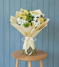 Букет цветов из:  Хризантемы и Розы #REPLACE_PRED# Барабинске