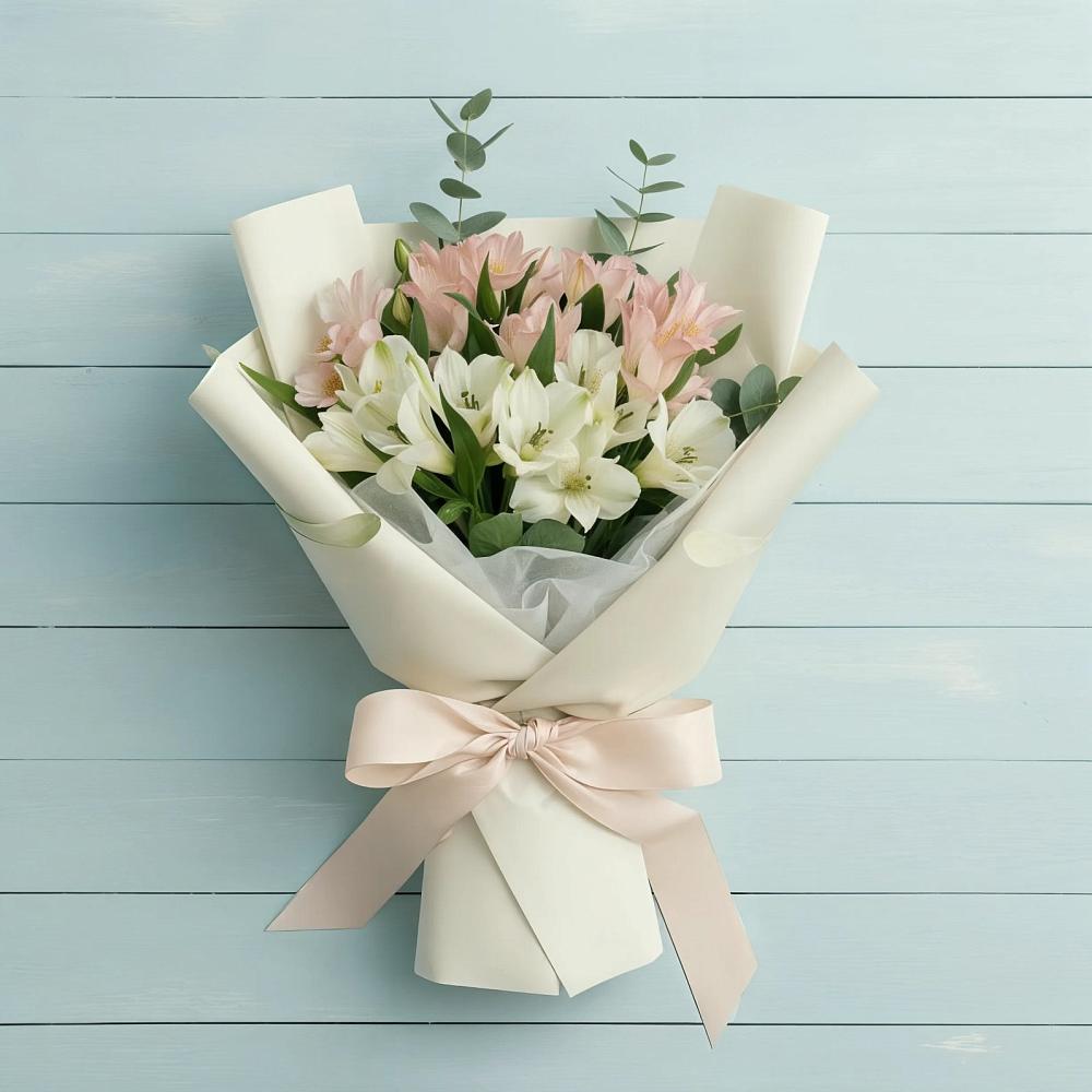 Букет цветов из: Альстромерии в Барабинске