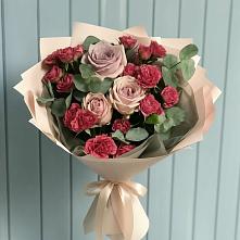 Букет цветов из:  Гвоздики и Розы в Барабинске