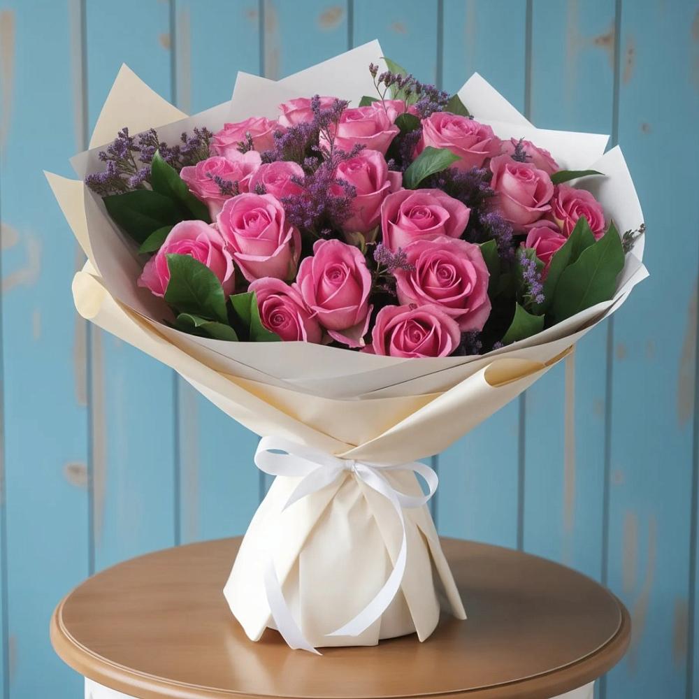 Букет цветов из: Розы в Барабинске