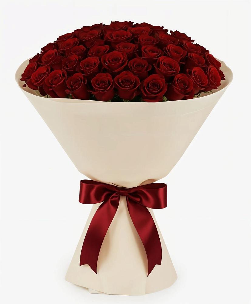 Букет 101 Бордовая роза Блэк Бакарра в Барабинске