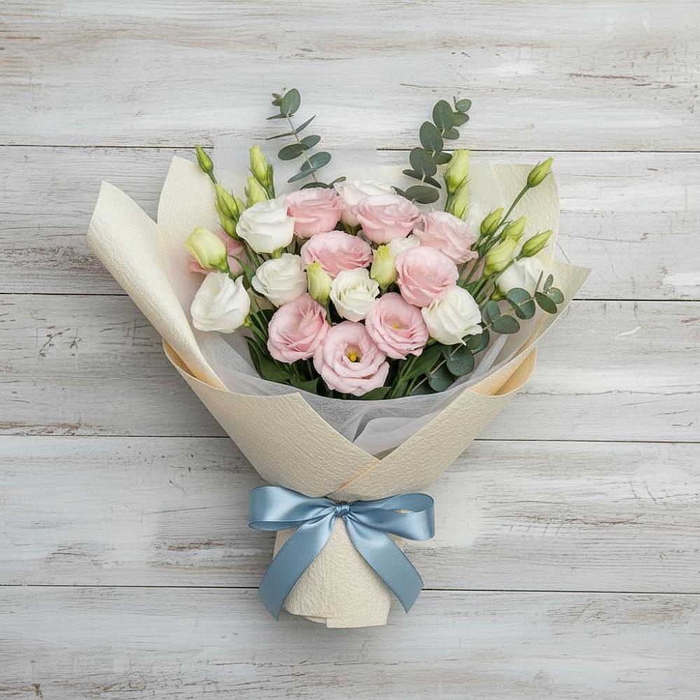 Букет цветов из: Лизиантусы в Барабинске